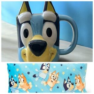 Bluey Character Pillow - Blue